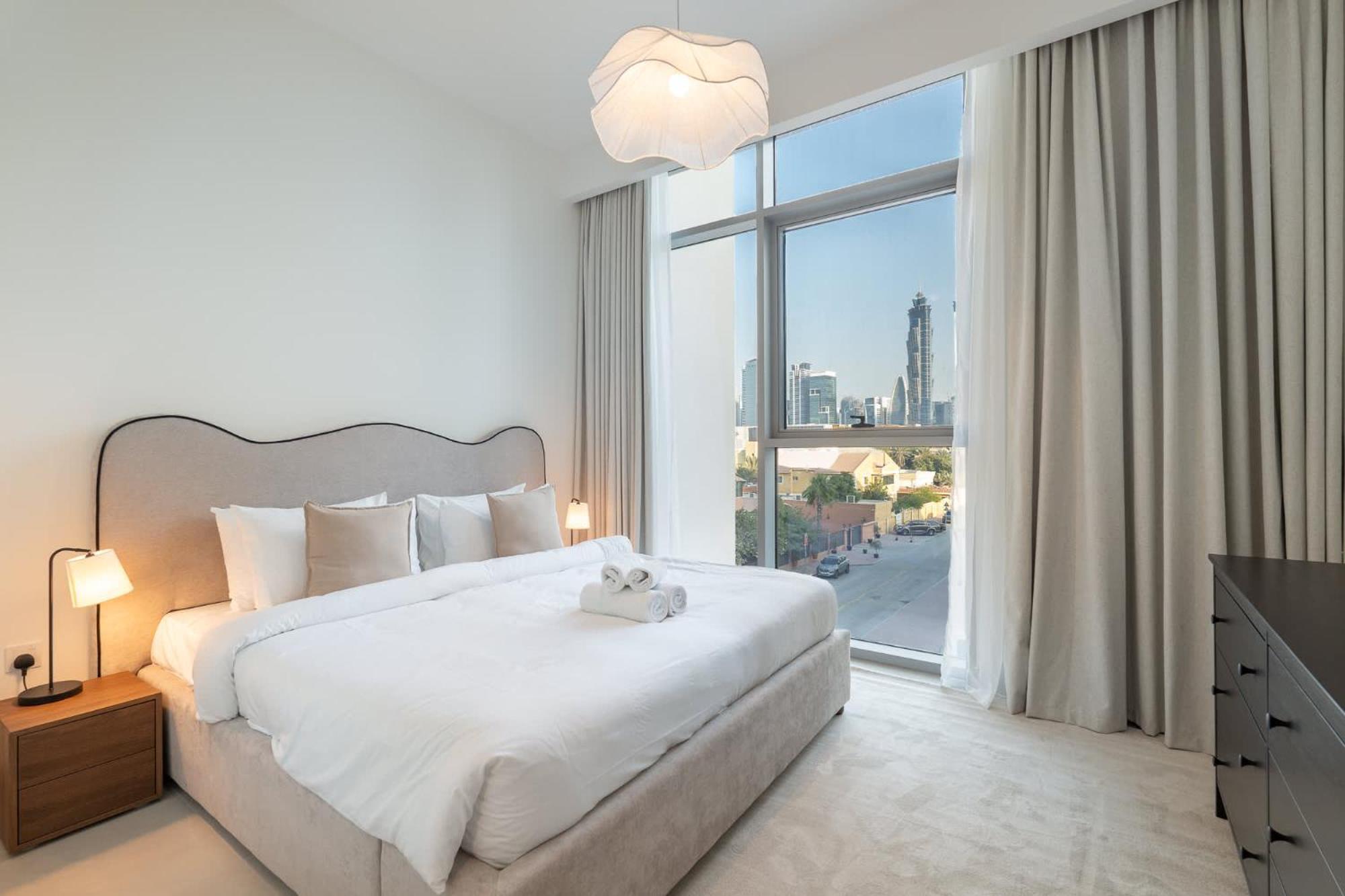 Full Burj Khalifa View In 3 Bedroom Apartment In Canal Front 1 That Sleeps 6 Dubai Ngoại thất bức ảnh